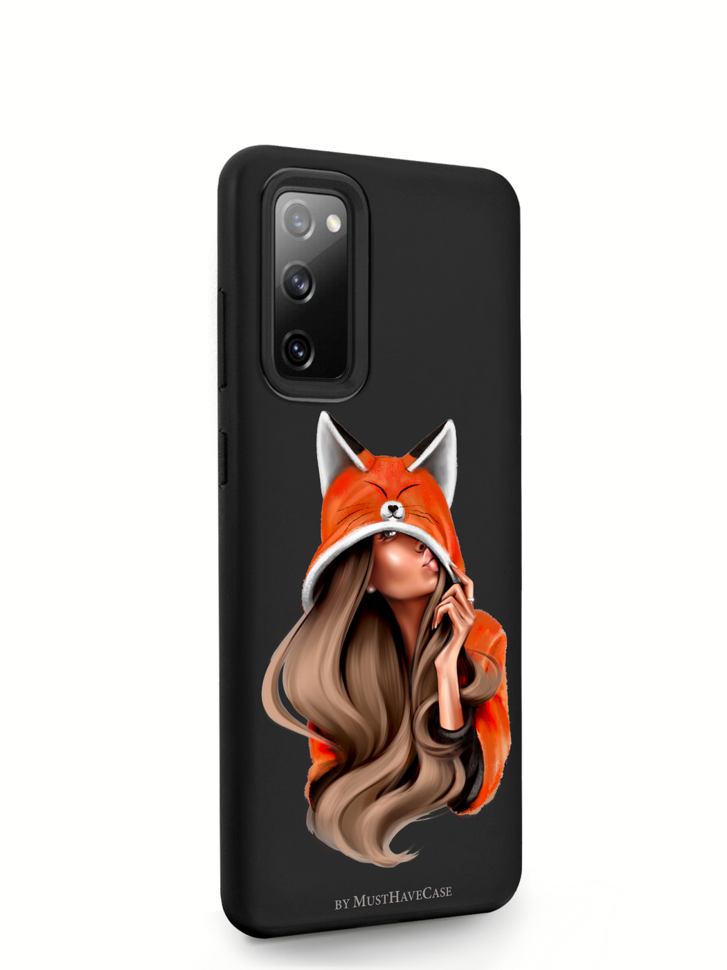 

Чехол MustHaveCase для Samsung Galaxy S20 FE Лисичка черный, Samsung Galaxy S20 FE Foxy Girl/ Лисичка