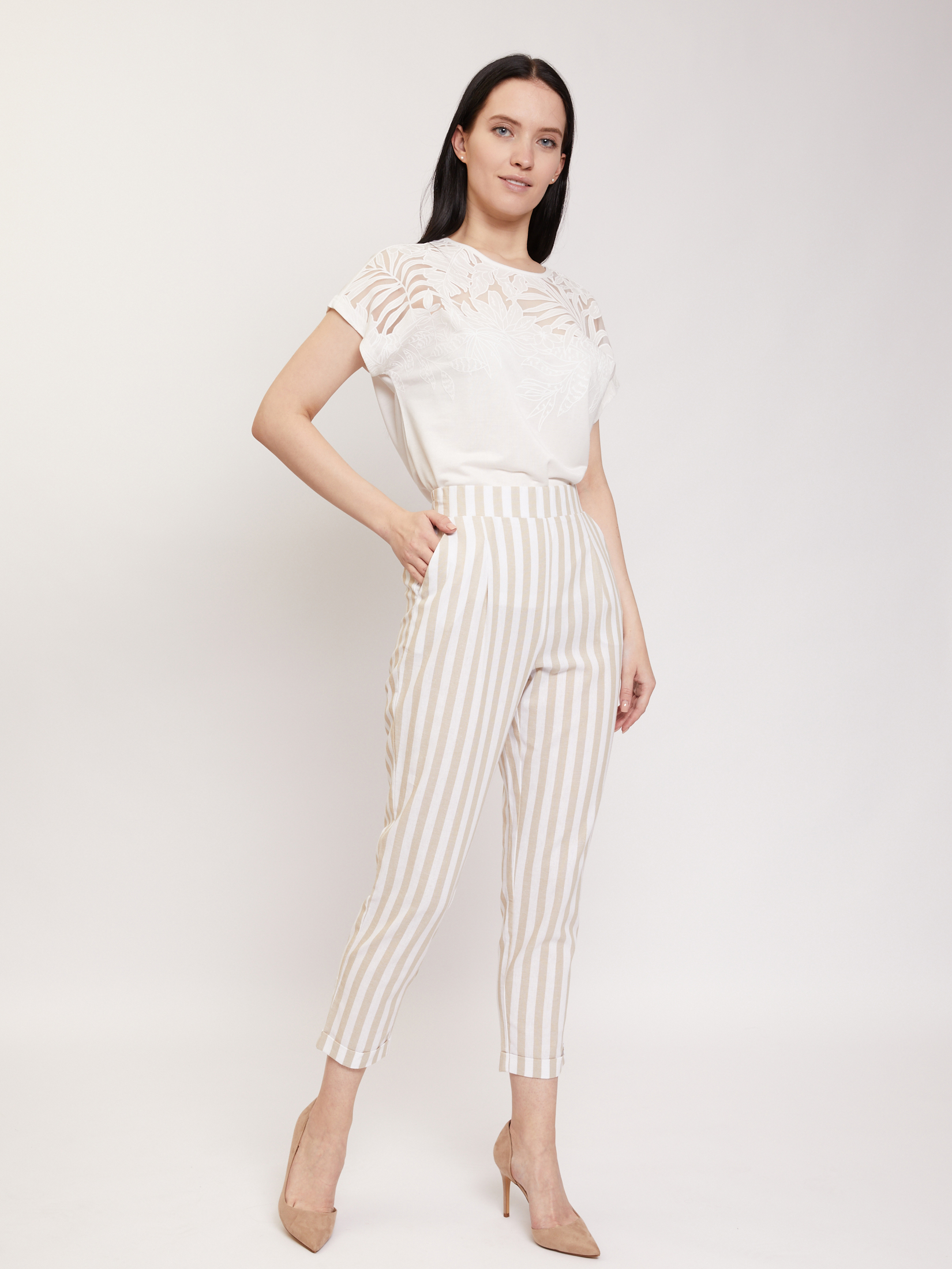 

Брюки женские Zolla z02125736607319S0 бежевые M