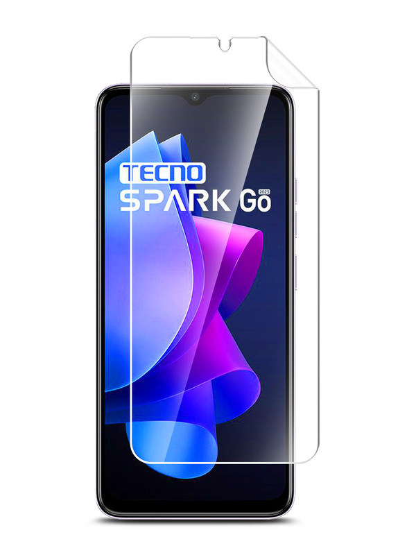 

Защитная плёнка Brozo на Tecno Spark Go 2023 гидрогелевая, прозрачная, Tecno Spark Go 2023
