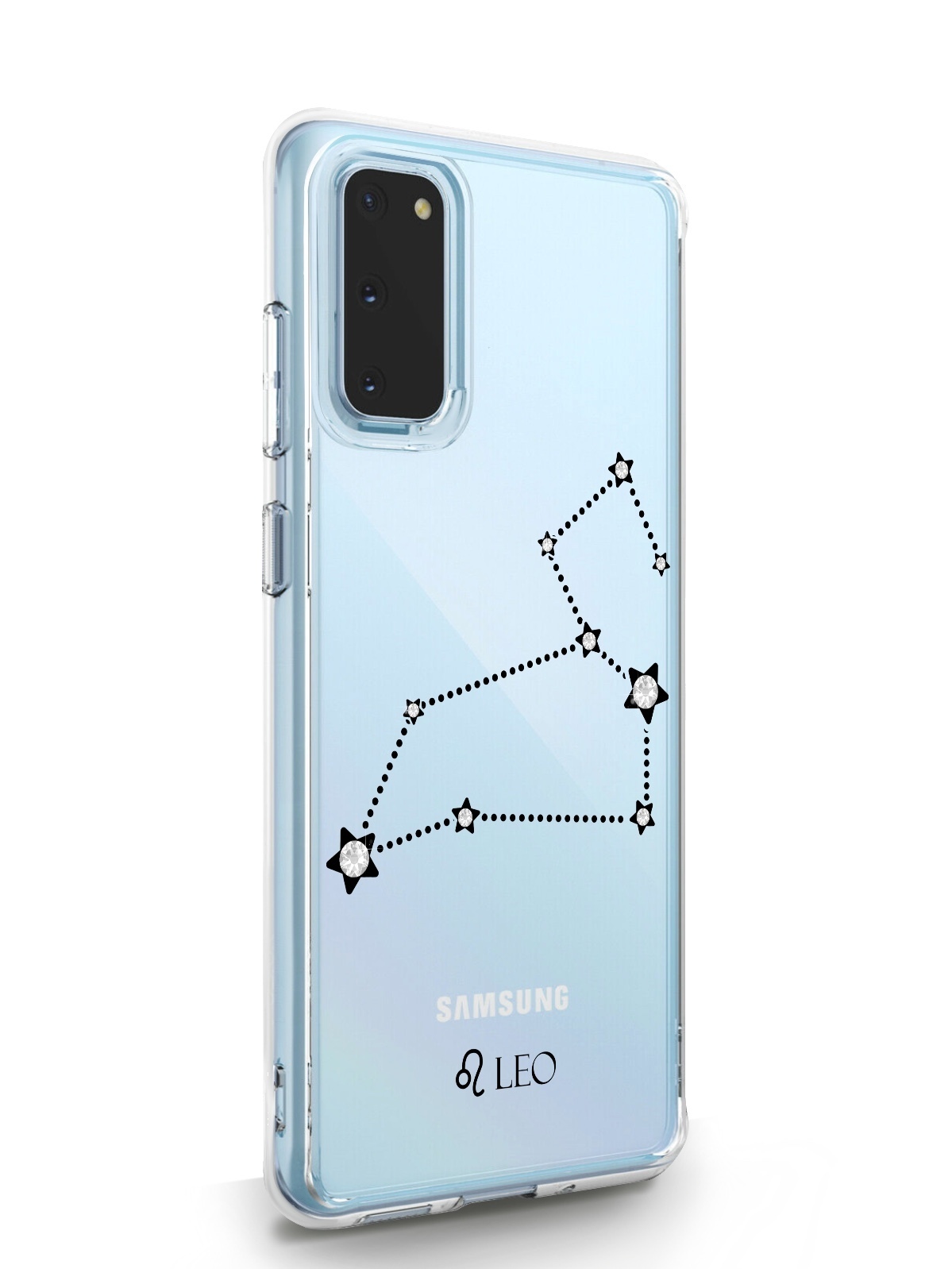 

Чехол MustHaveCase для Samsung Galaxy S20 Знак зодиака Лев черный прозрачный, Samsung Galaxy S20 Знак зодиака Лев Leo