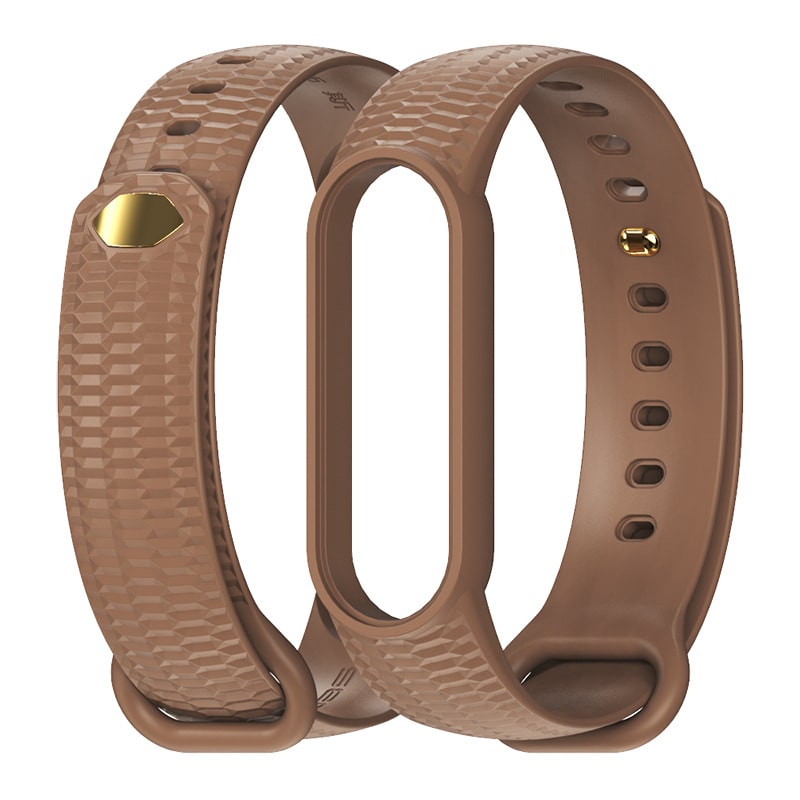 

Силиконовый ремешок Mijobs Honeycomb для Xiaomi Mi Band 3 / Band 4 (коричневый), Honeycomb 3\4