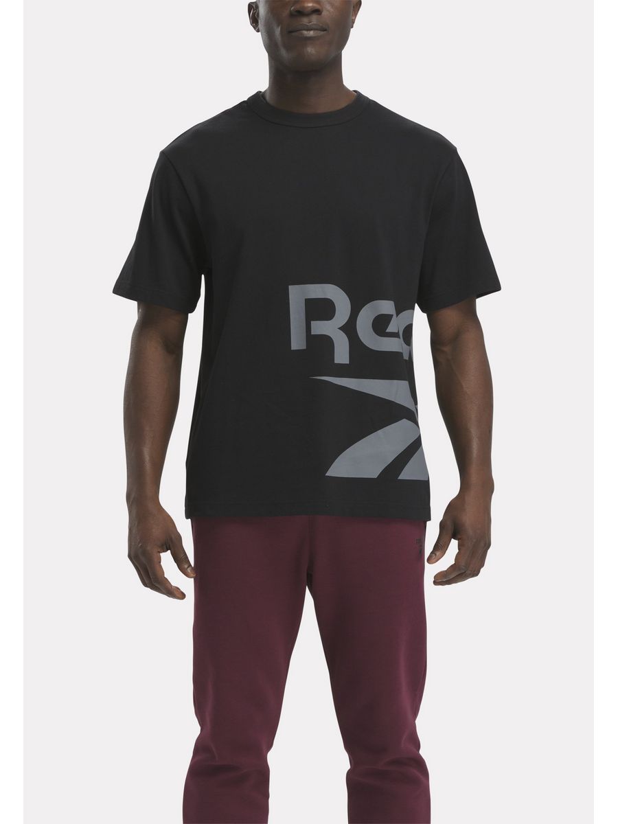 

Футболка мужская Reebok RE542D1CO черная M, Черный, RE542D1CO