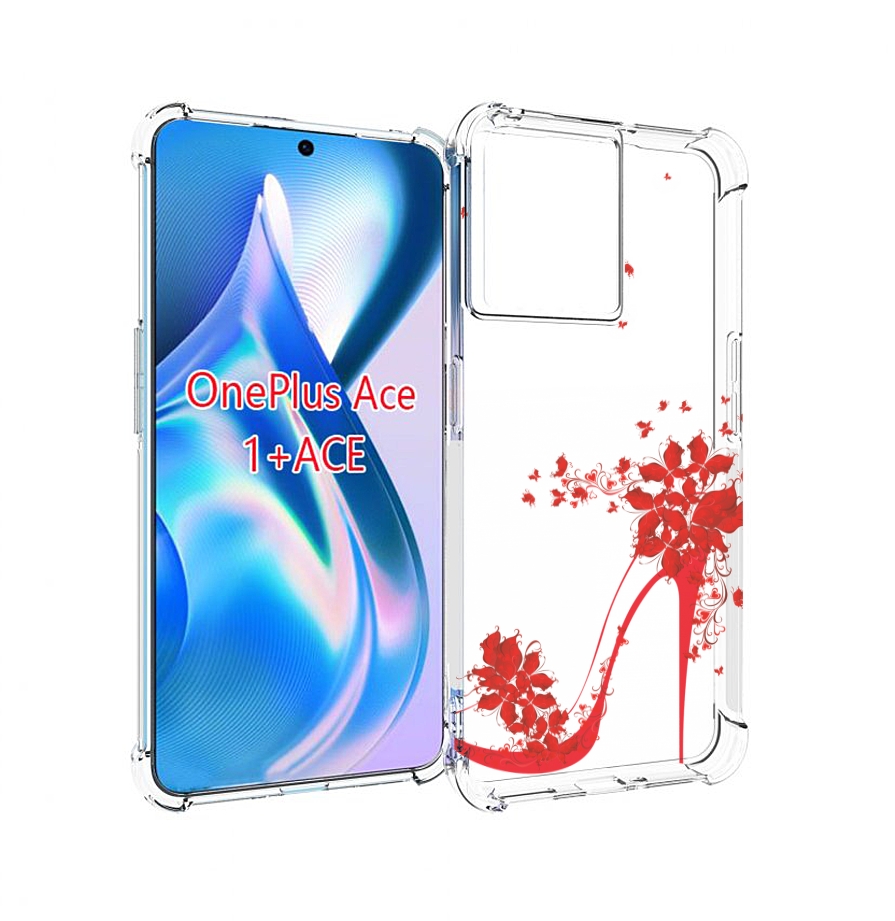 

Чехол MyPads каблук-в-цветах для OnePlus Ace, Прозрачный, Tocco