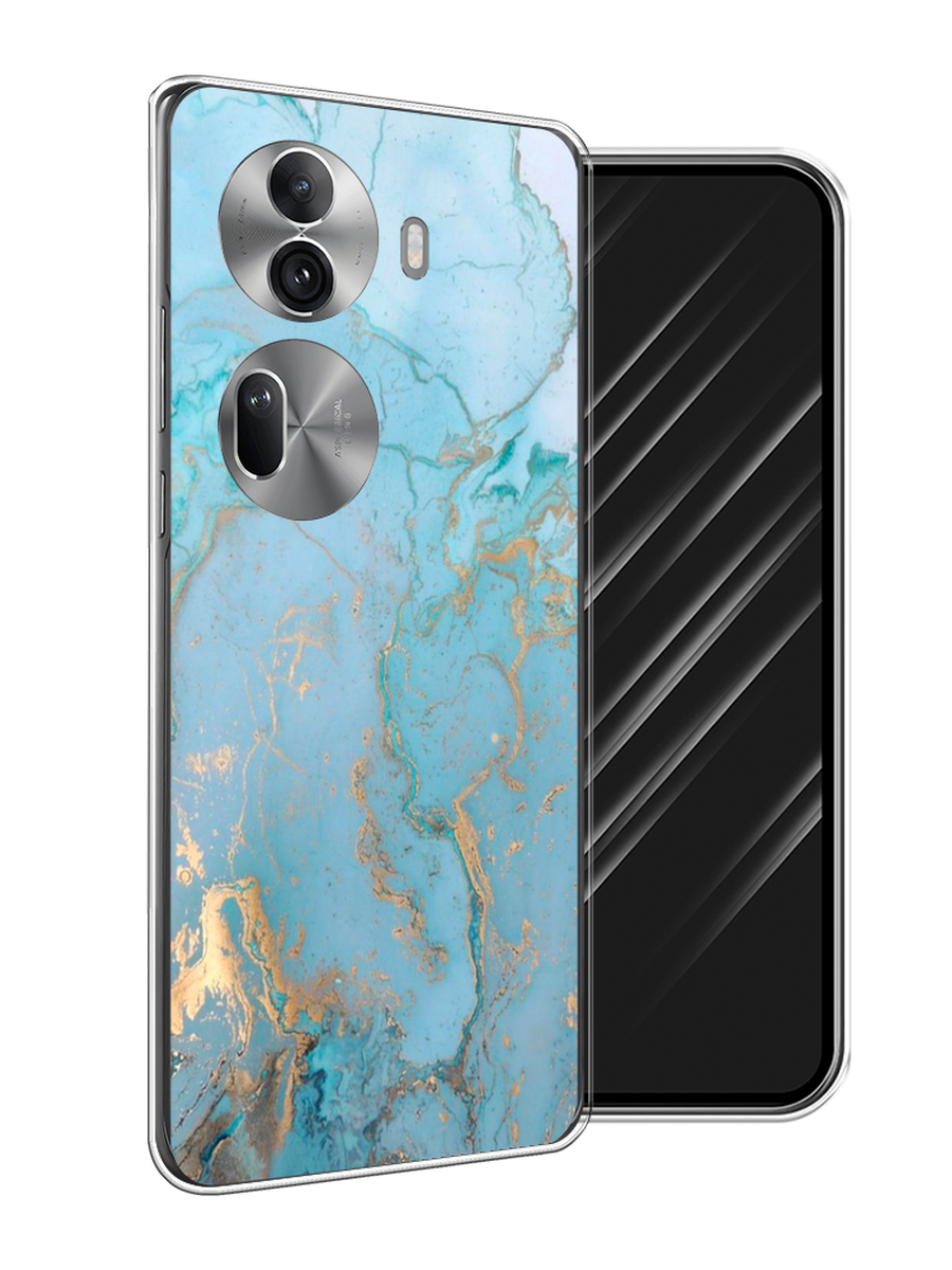 

Чехол Awog на Oppo Reno 11 Pro (Global) "Голубой мрамор рисунок", 2515950-1