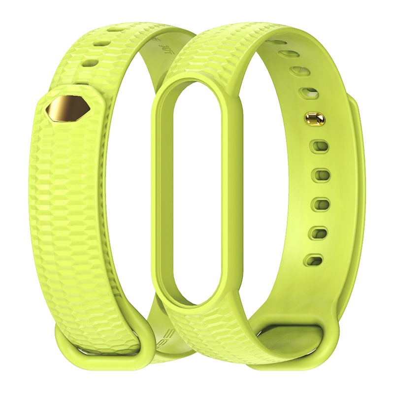 

Силиконовый ремешок Mijobs Honeycomb для Xiaomi Mi Band 3 / Band 4 (салатовый), Honeycomb 3\4