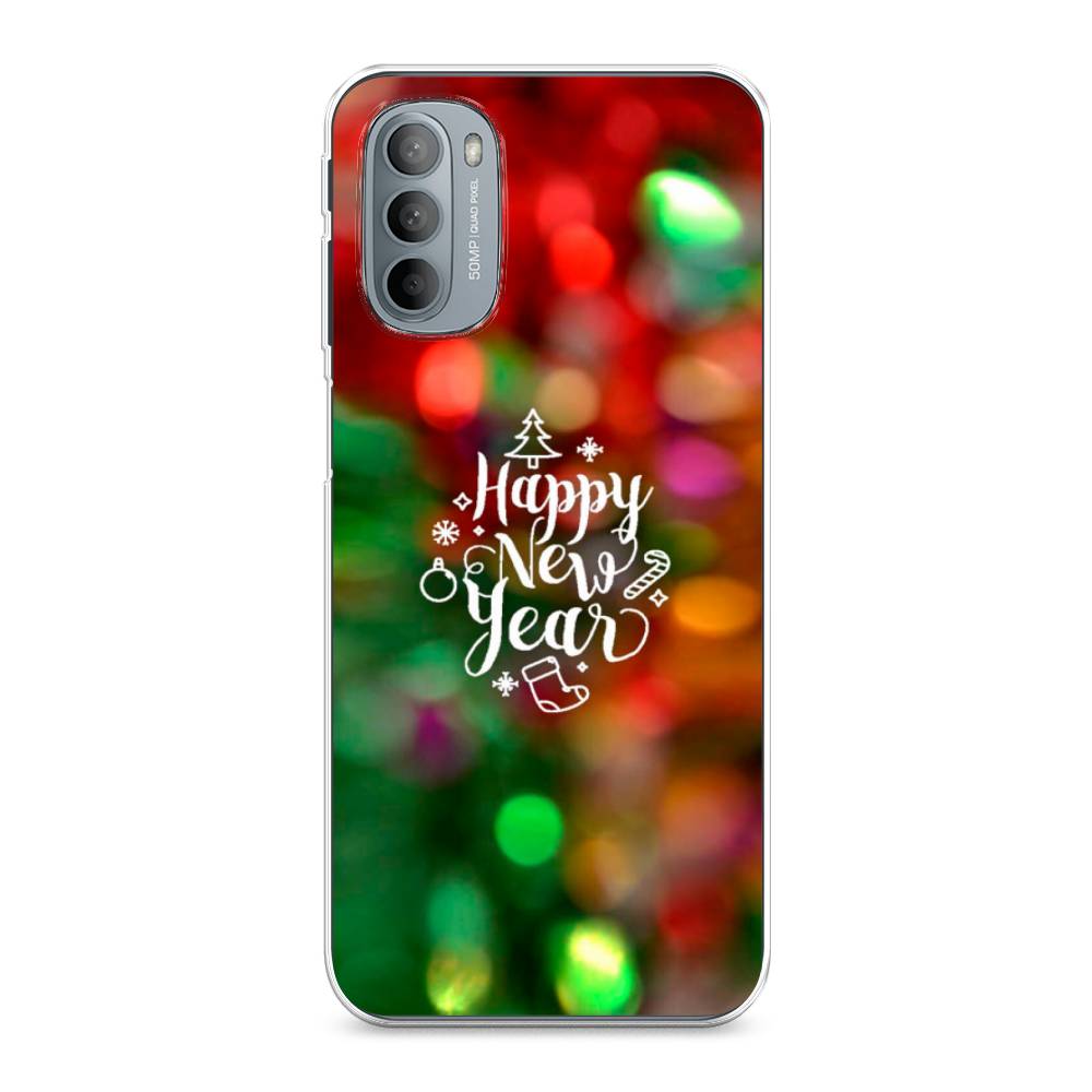 

Чехол на Motorola Moto G31 "Новый Год на елке", Зеленый;красный;желтый, 241850-5