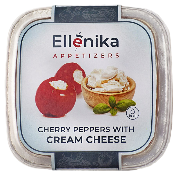 Перчики-черри Ellenika фаршированные сливочным сыром со специями 130 г