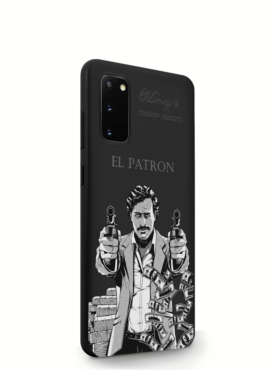 

Чехол MustHaveCase для Samsung Galaxy S20 El Patron Pablo Escobar черный, Samsung Galaxy S20 El Patron Pablo Escobar Пабло Эскобар