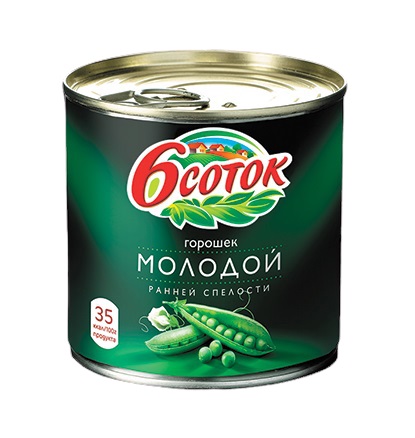

Горошек 6 соток молодой 510 г