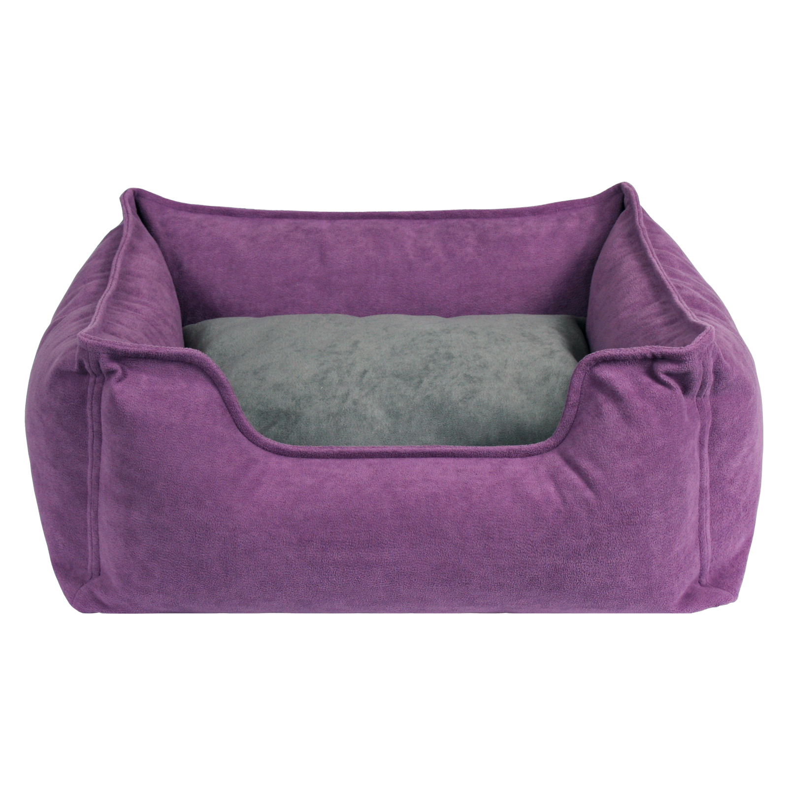 фото Лежанка для собак и кошек casper микровелюр 55x65x20см фиолетовый