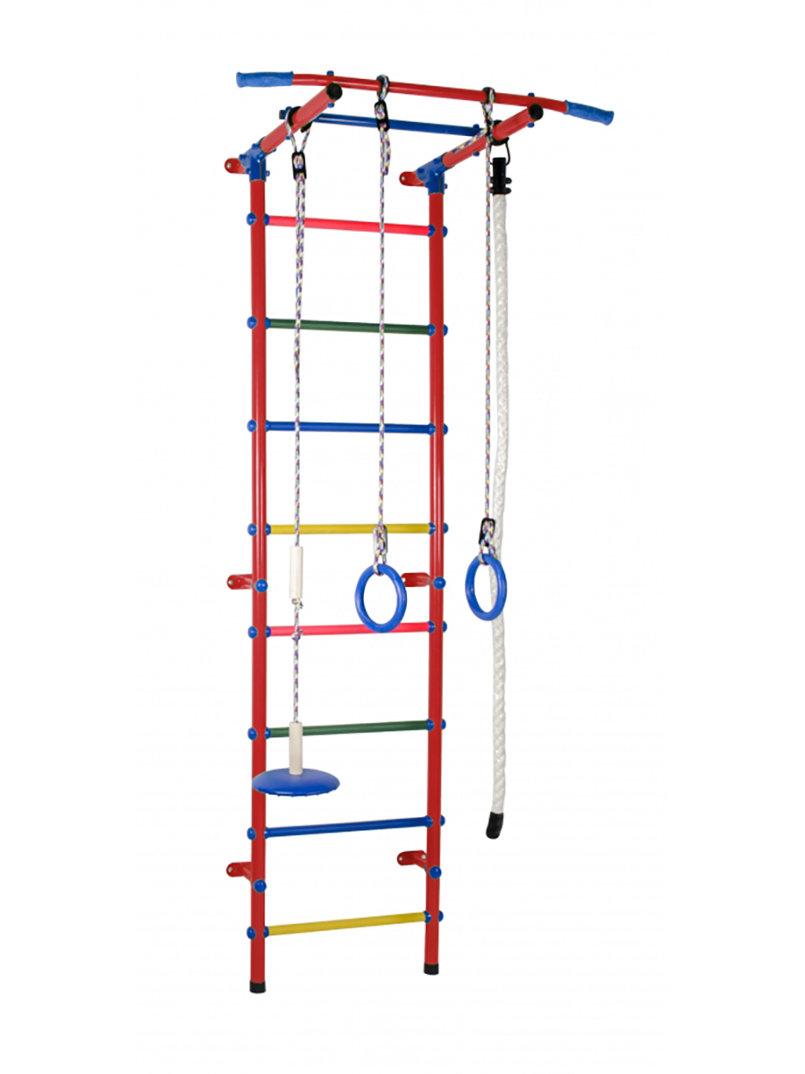 

Детский спортивный комплект Формула здоровья Start 1 пристенный красный-радуга, Start 1