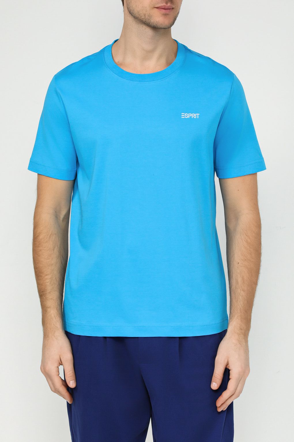 

Футболка мужская Esprit Casual 014EE2K308 голубая XL, Голубой, 014EE2K308