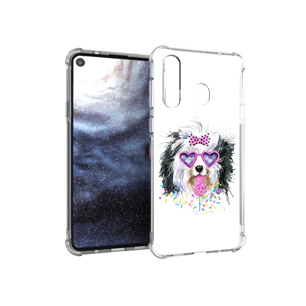

Чехол MyPads Tocco для Samsung Galaxy A8s пушистик (PT124633.501.559), Прозрачный, Tocco