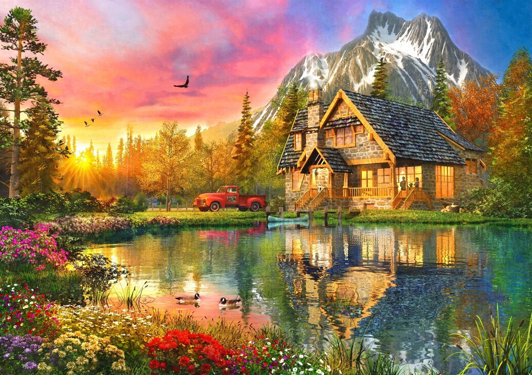 

Пазл Bluebird The Mountain Cabin 1000 эл. BL70505