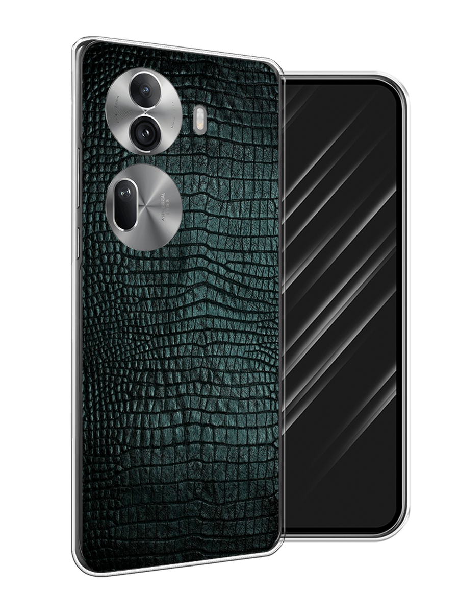 

Чехол Awog на Oppo Reno 11 Pro (Global) "Черная змея", Черный;серый;голубой, 2515950-1