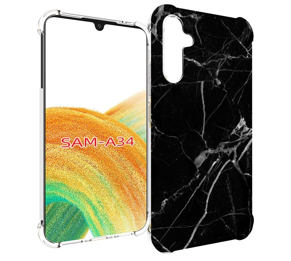 

Чехол MyPads разбитое стекло для Samsung Galaxy A34, Tocco