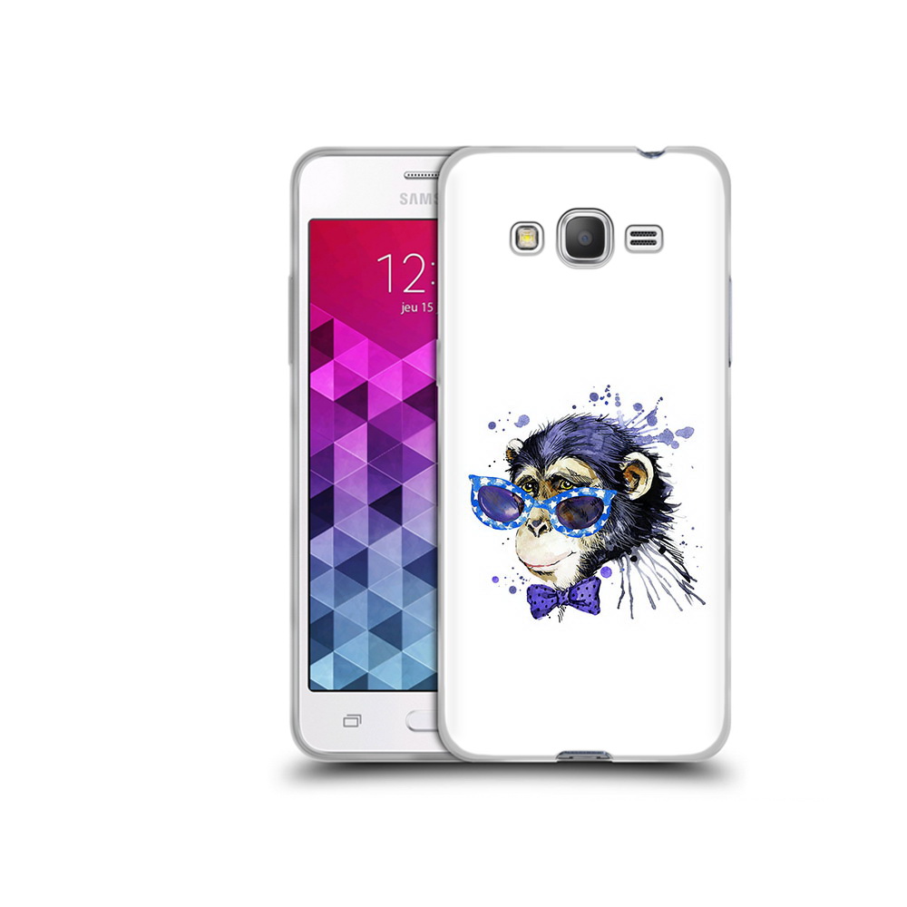 

Чехол MyPads Tocco для Samsung Galaxy Grand Prime акварельная обезьяна, Прозрачный, Tocco
