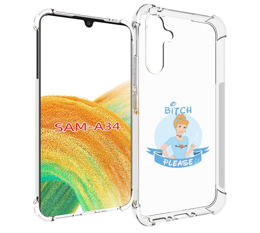 

Чехол MyPads принцесса-эльза женский для Samsung Galaxy A34, Tocco