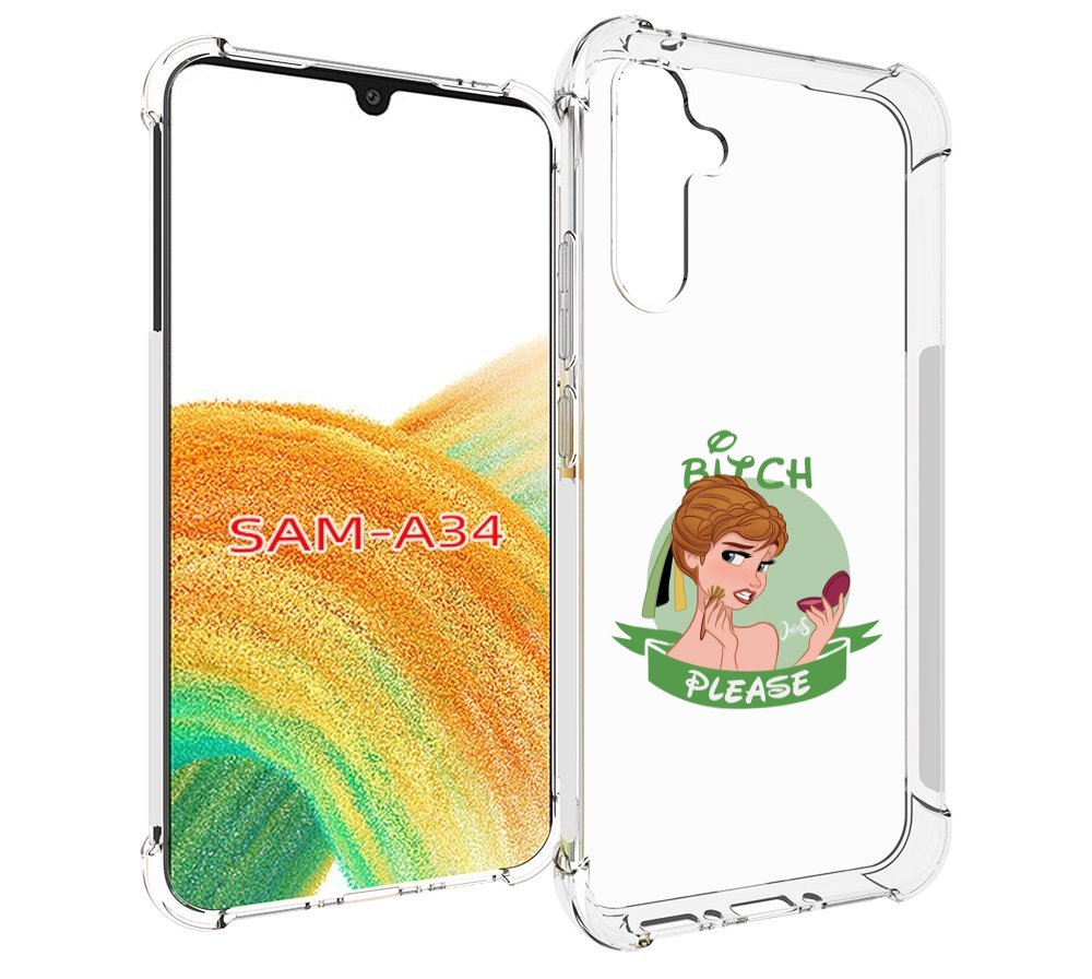 

Чехол MyPads принцесса-Анна женский для Samsung Galaxy A34, Tocco