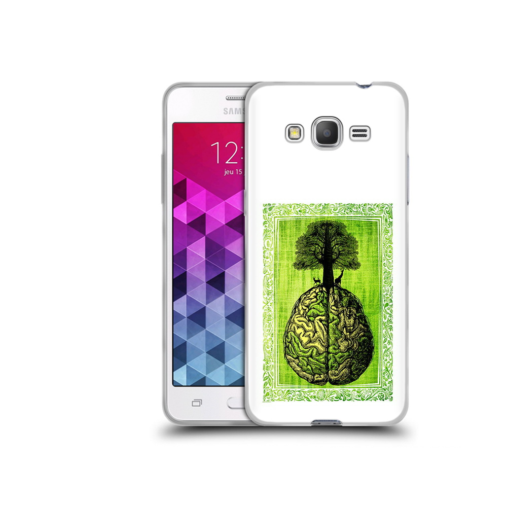 

Чехол MyPads Tocco для Samsung Galaxy Grand Prime абстракция здоровый мозг, Прозрачный, Tocco