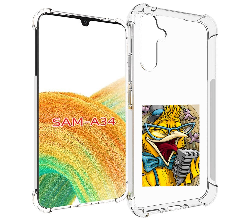 

Чехол MyPads поющая птичка для Samsung Galaxy A34, Tocco