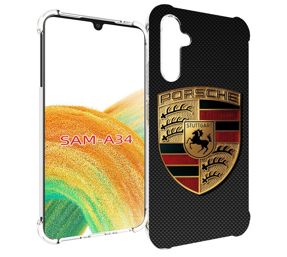 

Чехол MyPads порш porsche 1 для Samsung Galaxy A34, Tocco