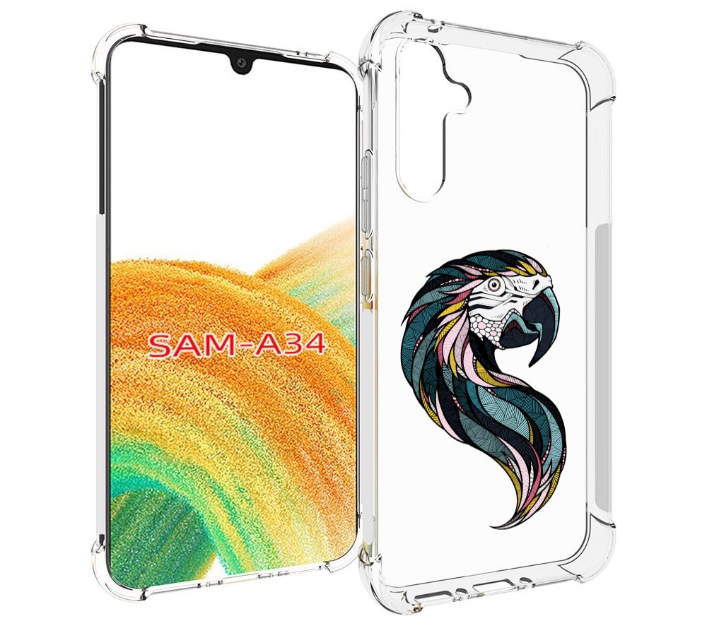 

Чехол MyPads полупопугай для Samsung Galaxy A34, Tocco