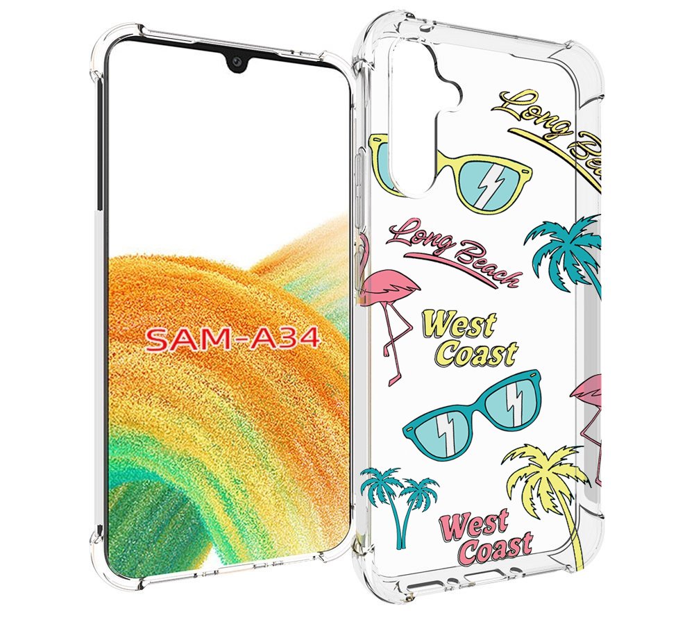 

Чехол MyPads пляжные-декорации для Samsung Galaxy A34, Tocco