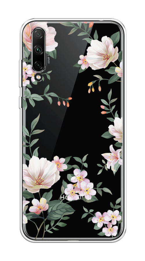 

Чехол на Honor 30i "Beautiful white flowers", Бежевый;зеленый, 6104050-1