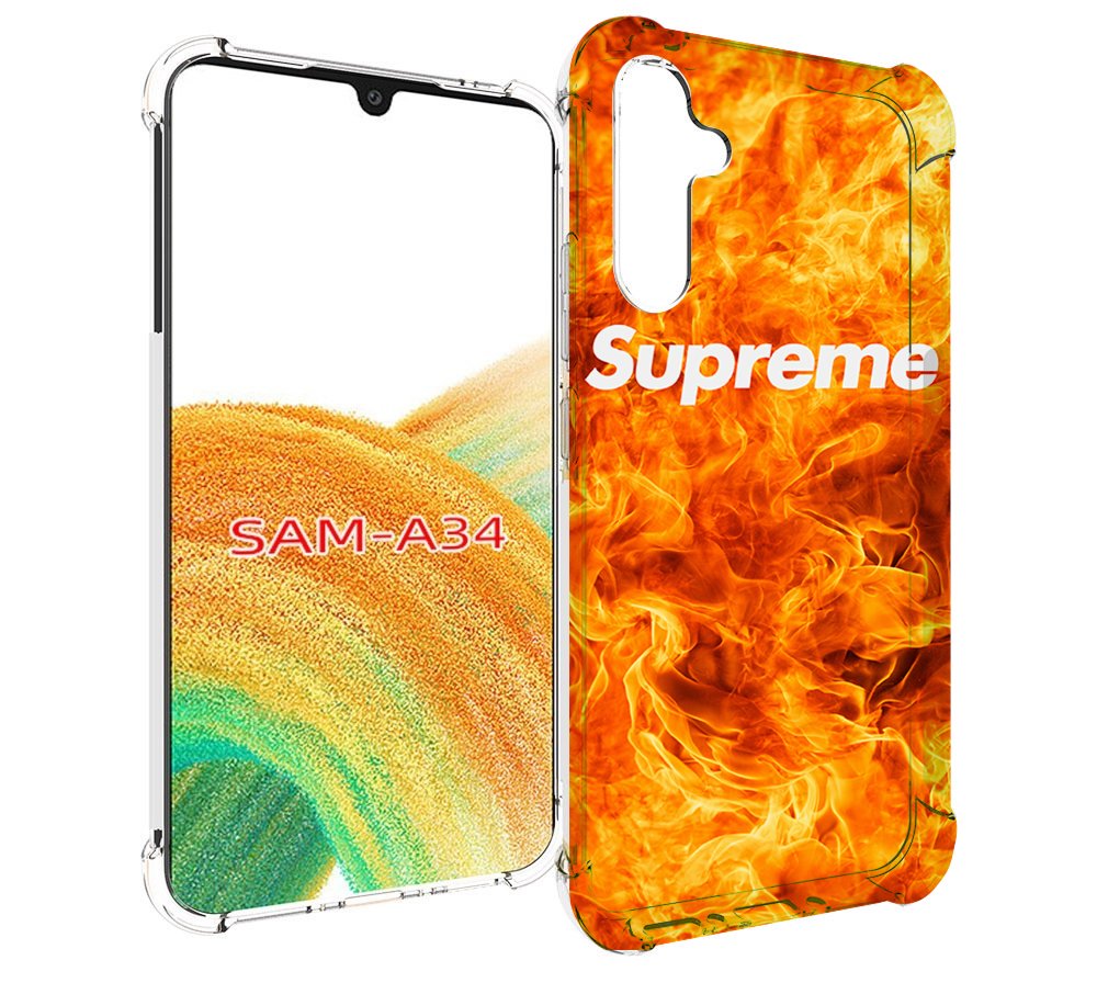 

Чехол MyPads пламя-пламенное суприм для Samsung Galaxy A34, Tocco