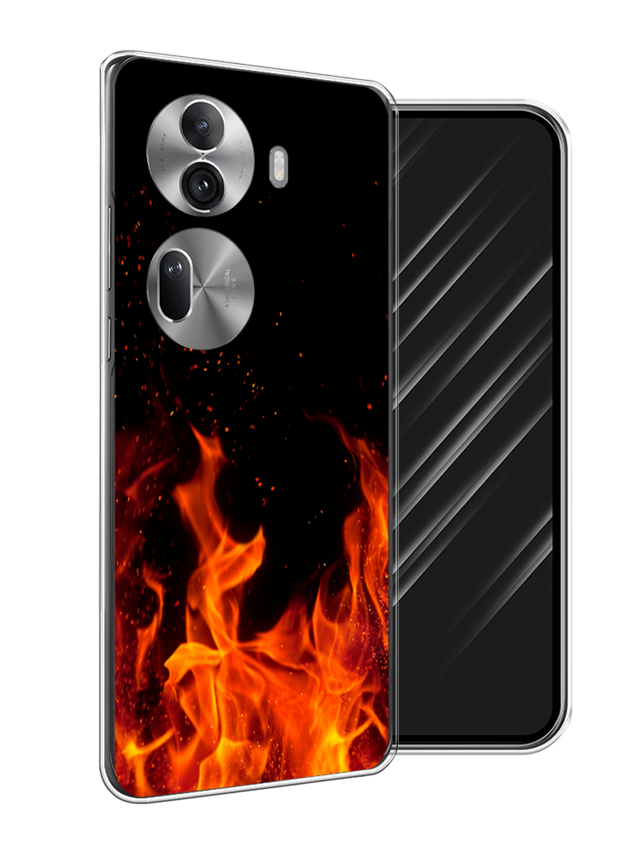 

Чехол Awog на Oppo Reno 11 Pro (Global) "Все в огне", Оранжевый;черный, 2515950-1