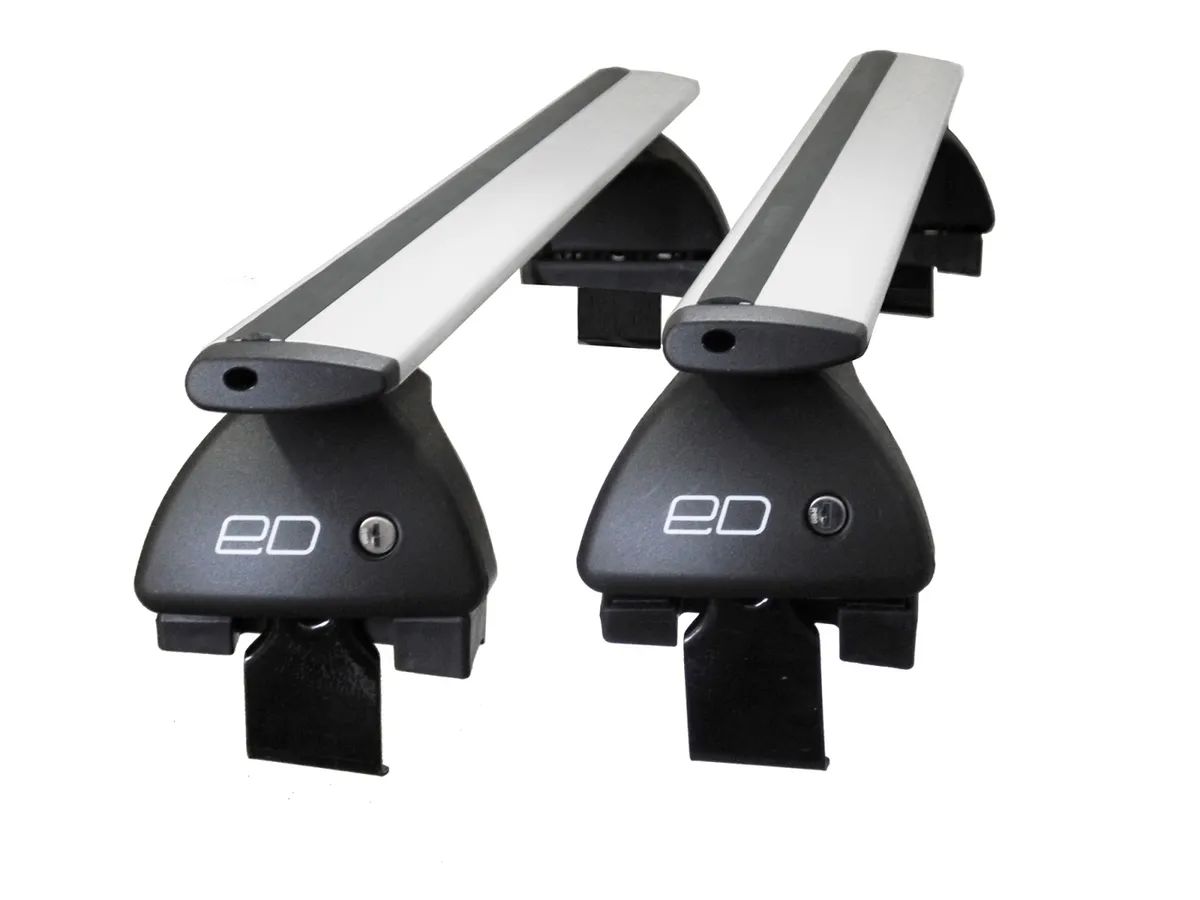 

Багажник на крышу ED с замком крыловидные дуги 1,25м на Mazda CX-5 2017-2022, Серебристый