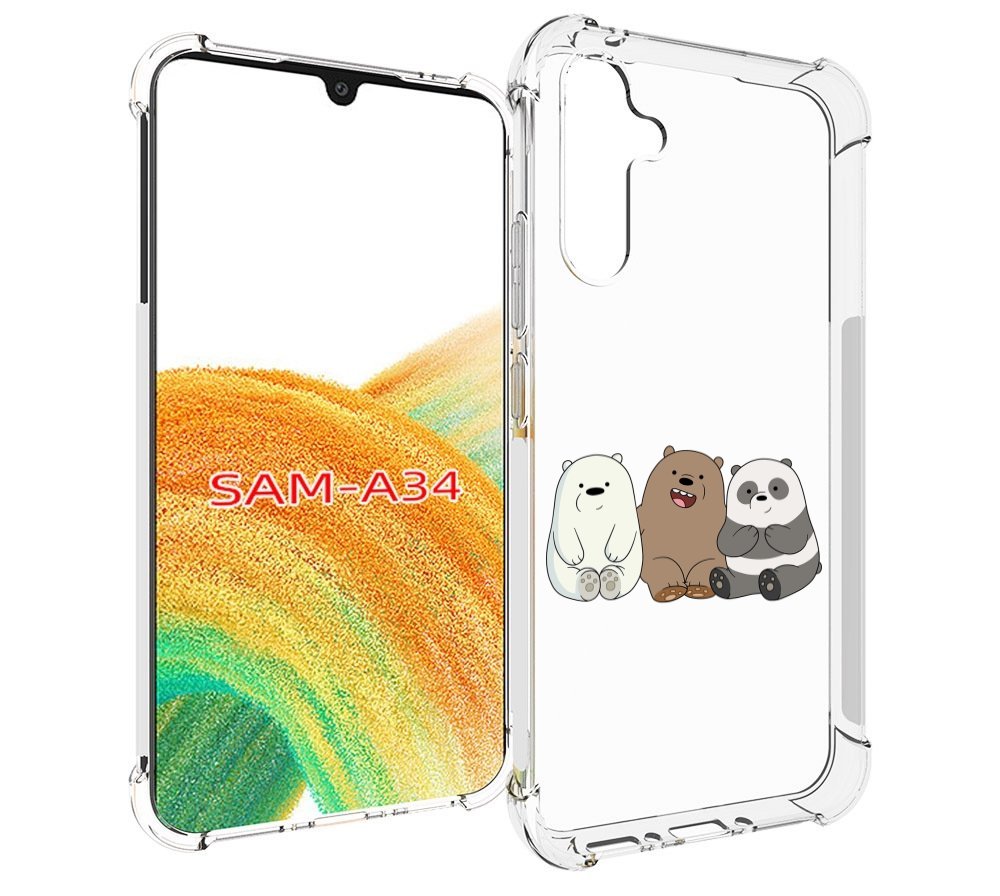 

Чехол MyPads панды детский для Samsung Galaxy A34, Tocco
