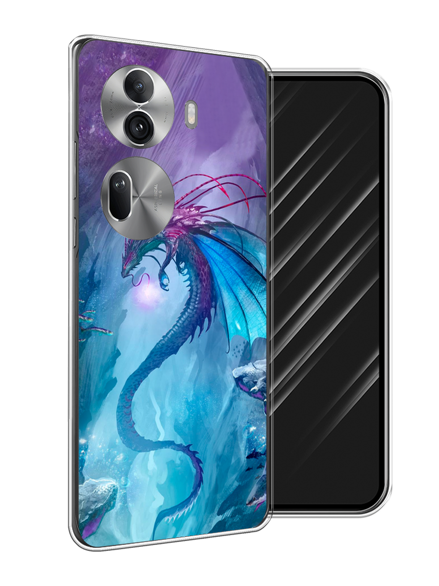 

Чехол Awog на Oppo Reno 11 Pro (Global) "Водный дракон", Голубой;фиолетовый;синий, 2515950-1