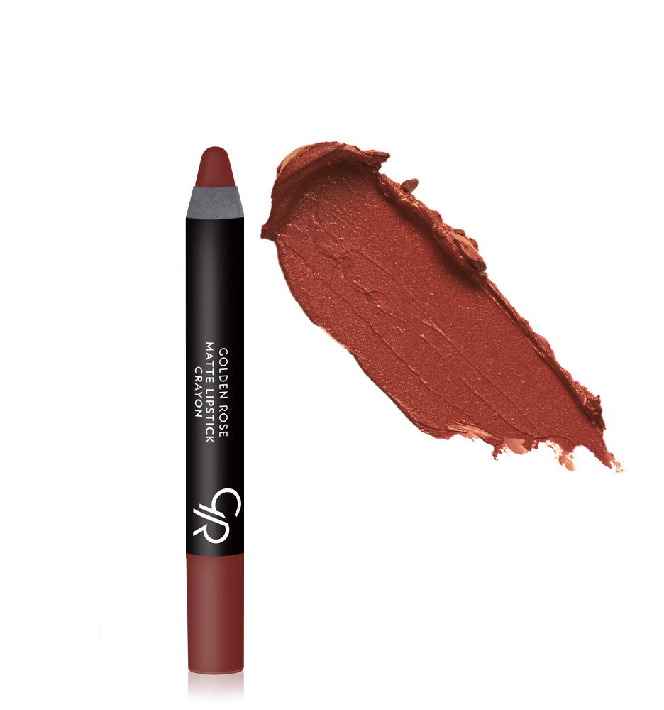 

Помада-карандаш для губ «Golden rose» Matte lipstick crayon №01