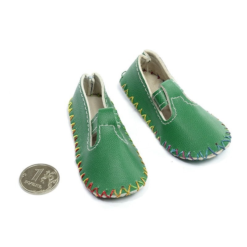 Туфли для куклы, цвет: зеленый, 80 х35 мм, высота 20 мм, 1 пара, КЛ.21873 Magic 4 Toys