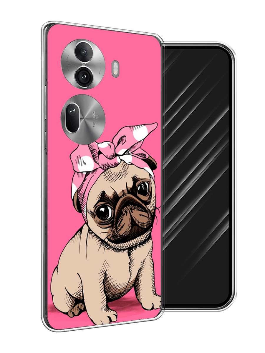 

Чехол Awog на Oppo Reno 11 Pro (Global) "Dog Pin-Up", Розовый;бежевый, 2515950-1
