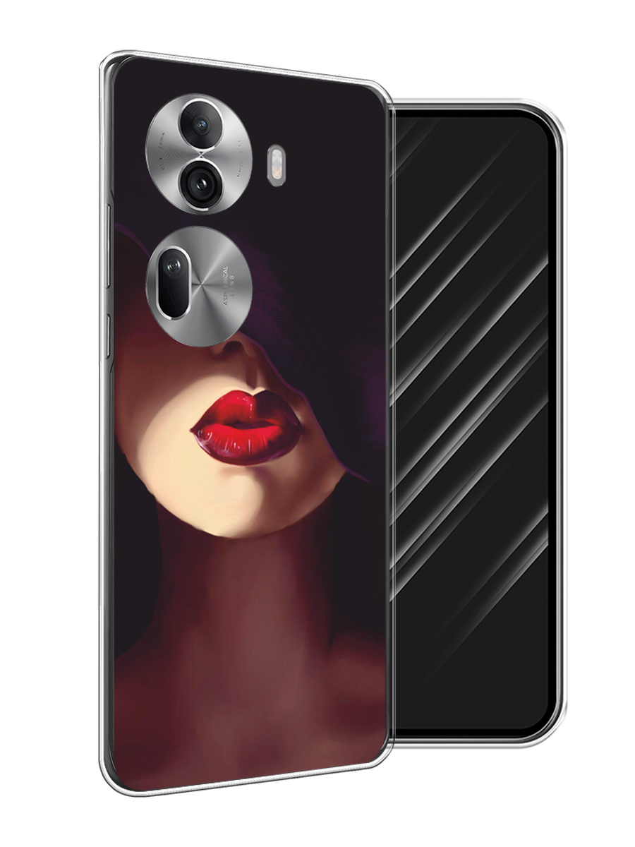 

Чехол Awog на Oppo Reno 11 Pro (Global) "Красные губы", Черный;бежевый;красный, 2515950-1