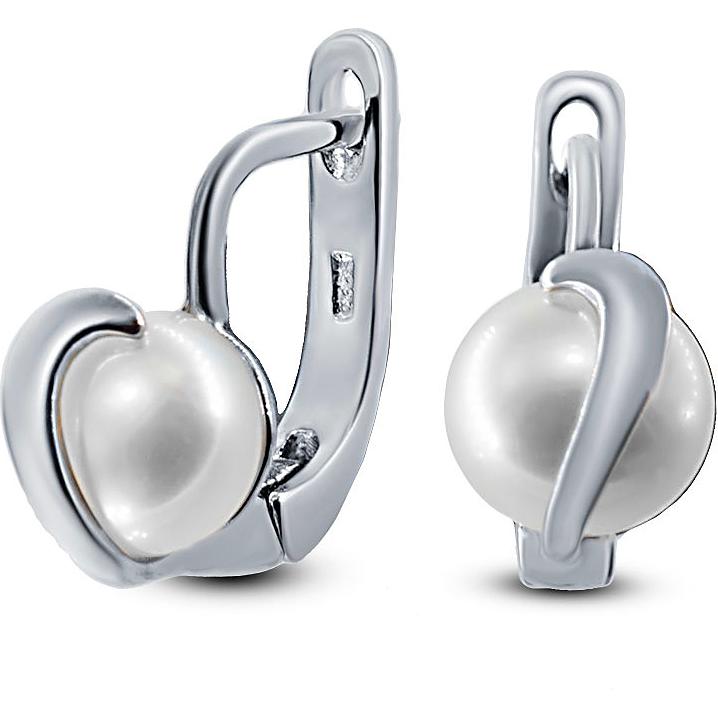 

Серьги женские из серебра Silver Wings 22set9989-113, жемчуг, 22set9989-113