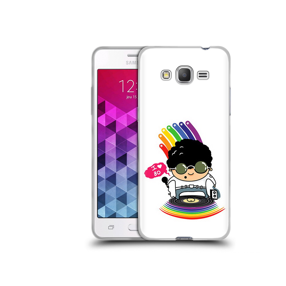 

Чехол MyPads Tocco для Samsung Galaxy Grand Prime Я люблю 80-е, Прозрачный, Tocco
