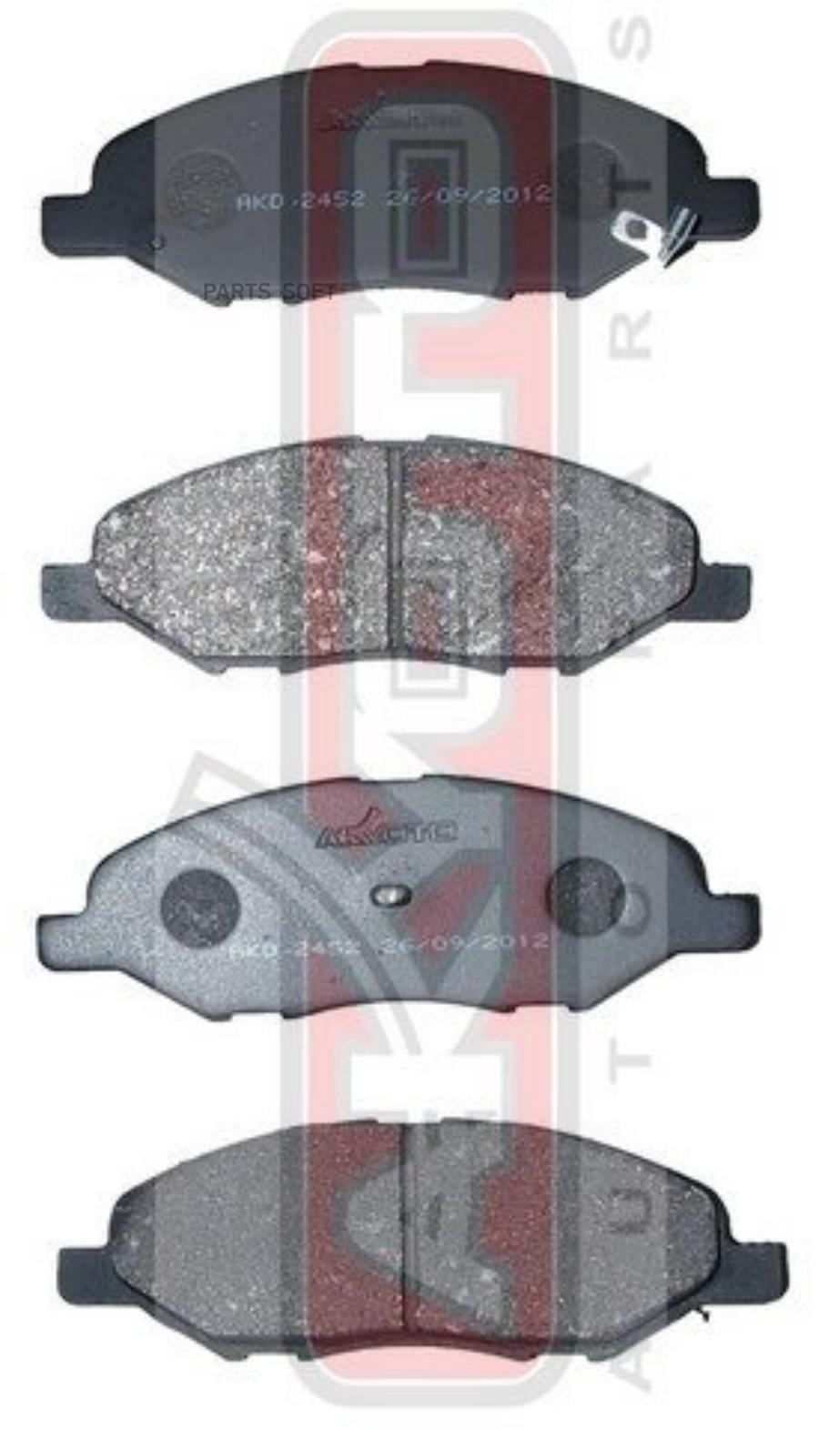

Тормозные колодки Akyoto передние дисковые AKD-2452