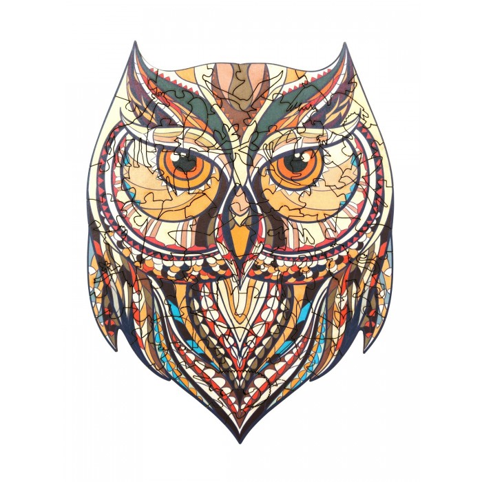 

Пазл антистресс, деревянный Сolor owl 2 (размер L (А3)) Нумикон