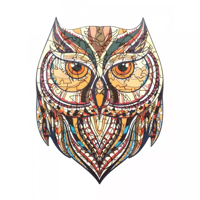 

Пазл антистресс, деревянный Сolor owl 2 (размер M (А4)) Нумикон