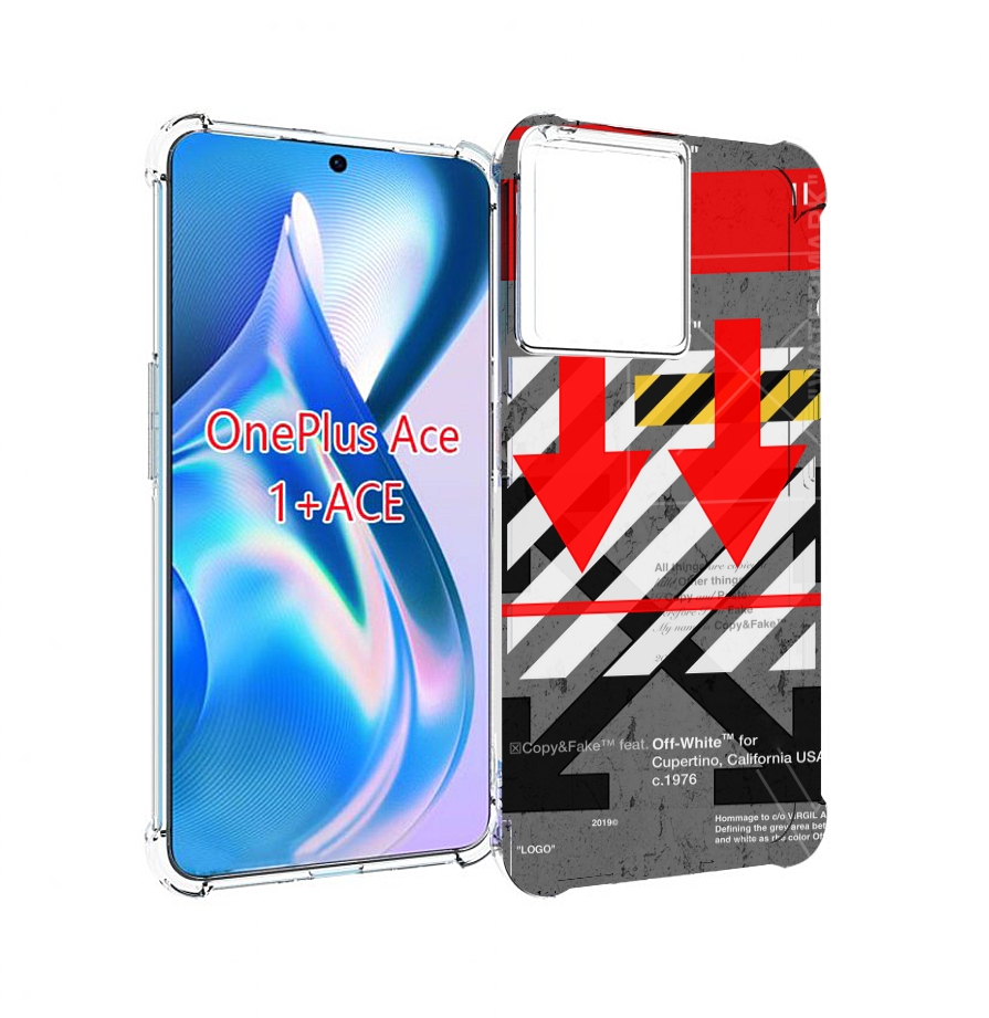 

Чехол MyPads знаки-логотипы для OnePlus Ace, Прозрачный, Tocco