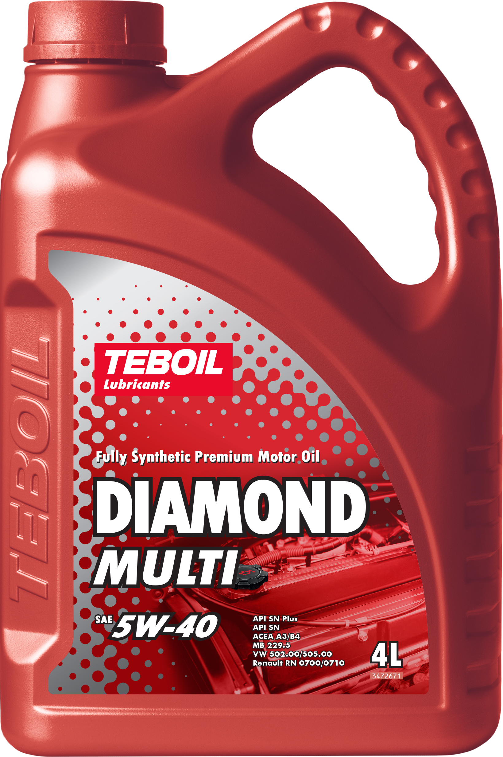 фото Моторное масло teboil diamond multi 5w-40 синтетическое 4 л