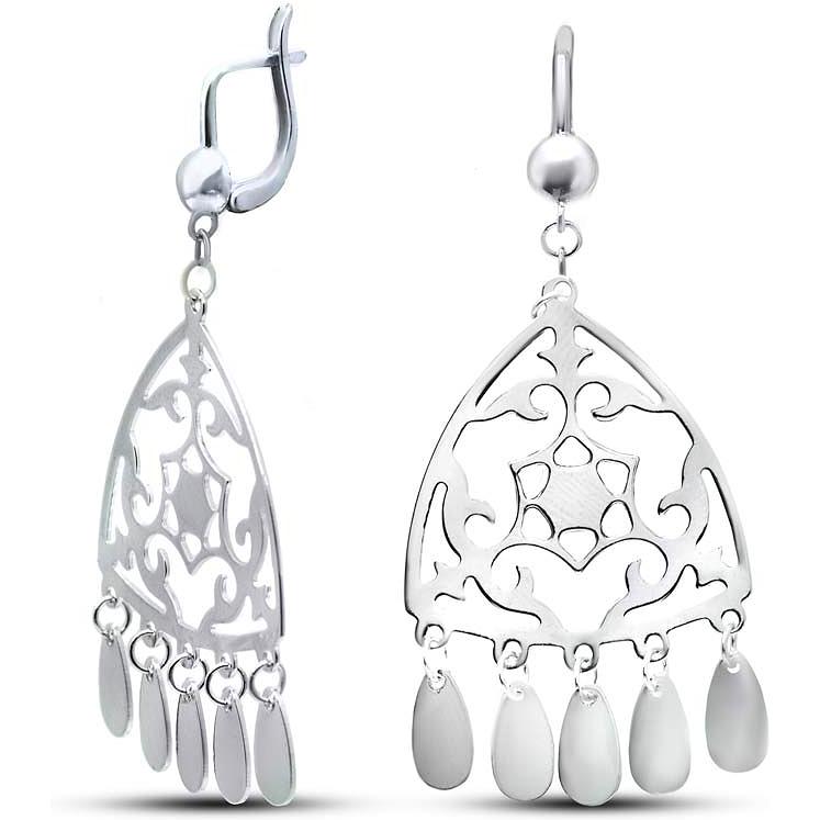 

Серьги шандельеры из серебра Silver Wings 22set11469-113, без вставки, 22set11469-113