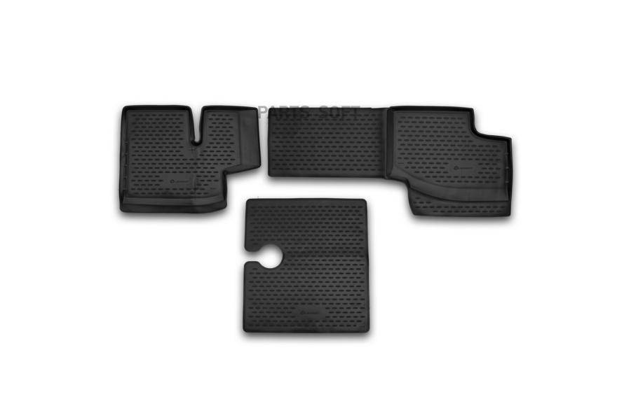 

AUTOFAMILY Коврики в салон КАМАЗ 6520, 01/2014-, 3 шт. полиуретан