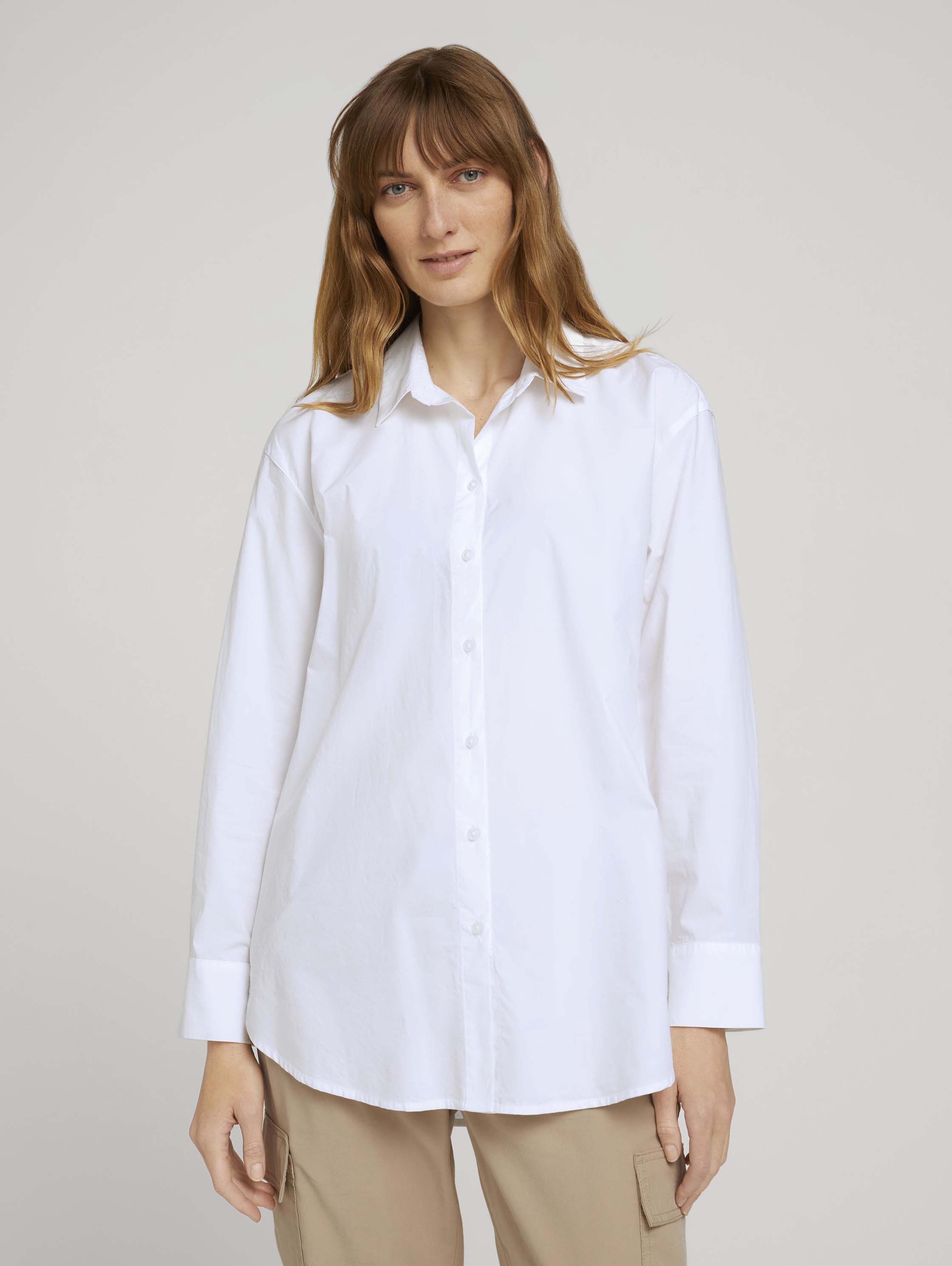 

Рубашка женская TOM TAILOR 1027064 белая 36 DE, 1027064