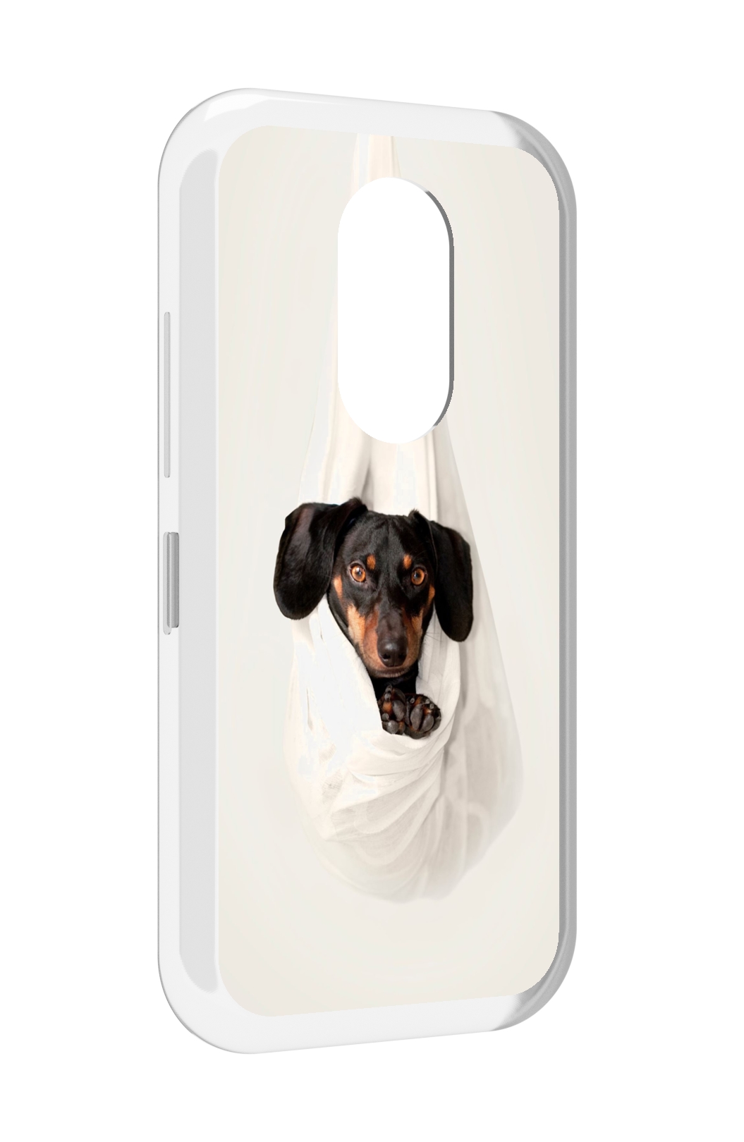 

Чехол MyPads такса собака для Doogee S61 / S61 Pro, Прозрачный, Tocco