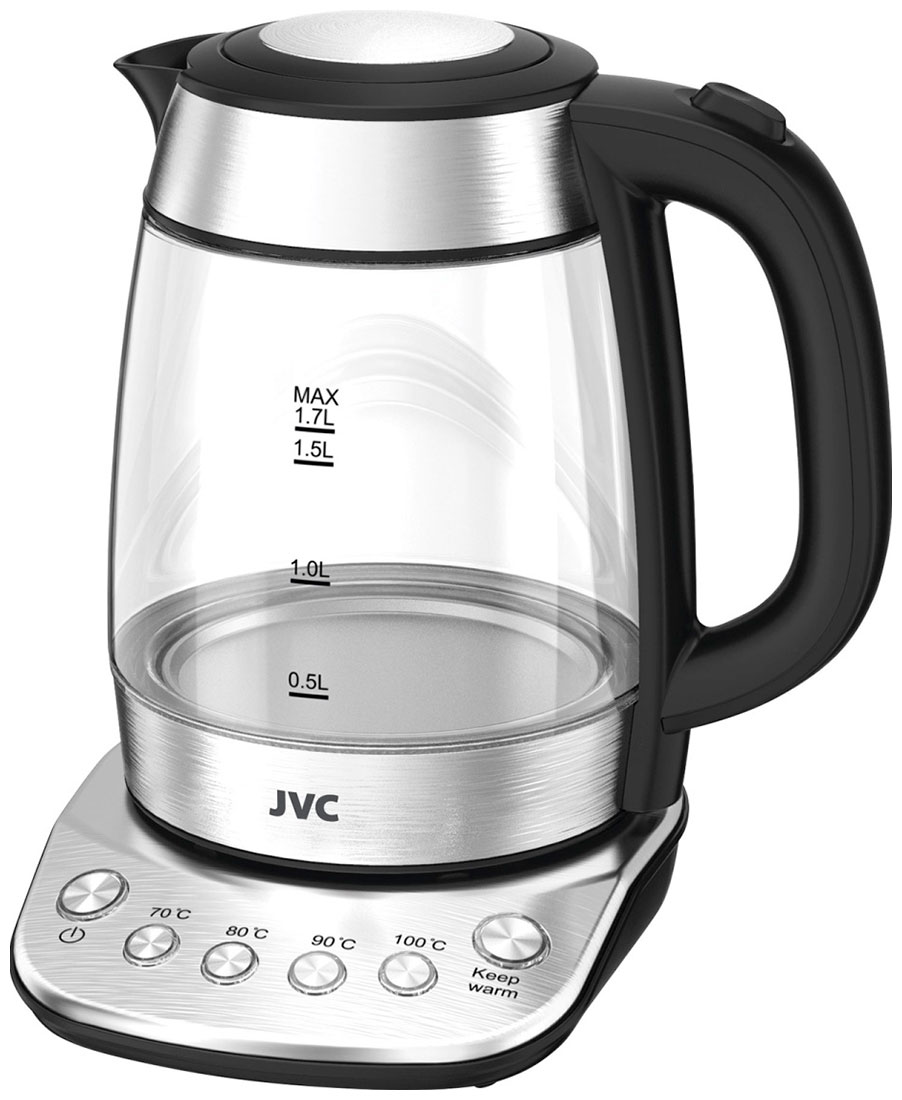 Чайник электрический JVC JK-KE1825 1.7 л прозрачный, серебристый, черный тормозной диск neutrino на пауке 6 винтов 160 мм серебристый ncrotor160sr